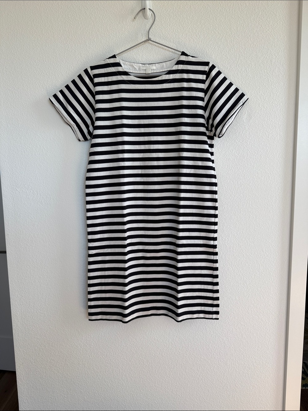 COS Black and White Breton Dress